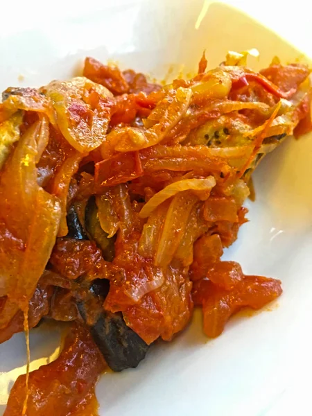 Patlıcan salatası arka plan  