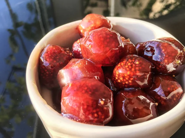 Fig jam  isolate — Stock Photo, Image