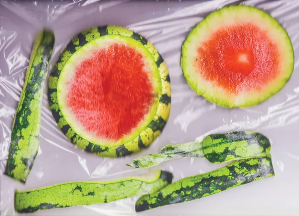 Watermelon unit isolate — Stock Photo, Image