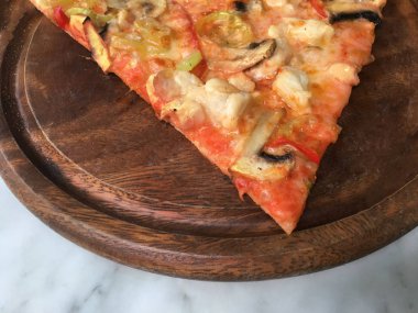 Pizza arka plan izole