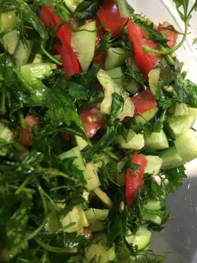 salata arka plan izole