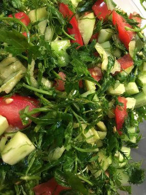 salata arka plan izole