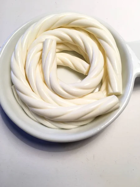Liny, biały ser — Zdjęcie stockowe