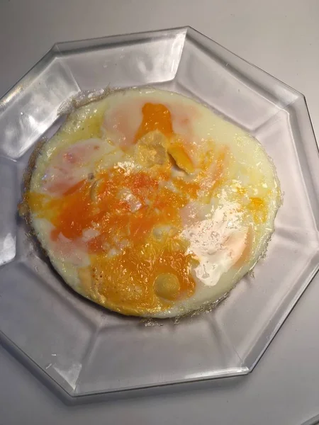 Fried egg isolate — Stock Photo, Image