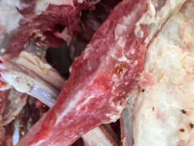 kırmızı et piyasası arka plan birimi üzerinde izole