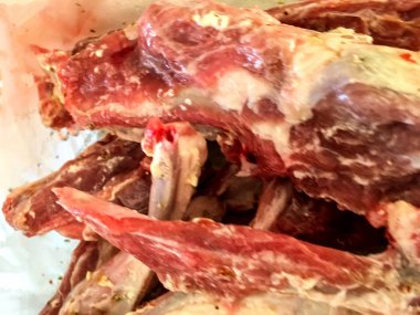 kırmızı et piyasası arka plan birimi üzerinde izole