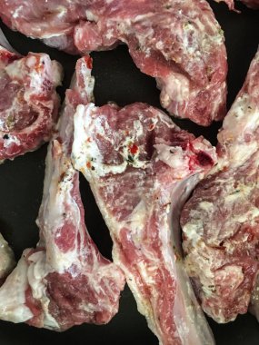 kırmızı et piyasası arka plan birimi üzerinde izole