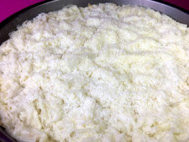 fındık arka plan ünitesi ile doldurulmuş pirinç gofret izole