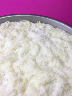 fındık arka plan ünitesi ile doldurulmuş pirinç gofret izole