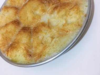 kadayıf tatlısı arka plan ünitesi izole