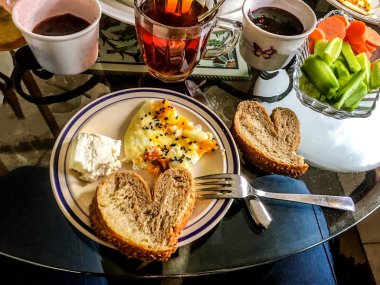 izole kahvaltı arka plan