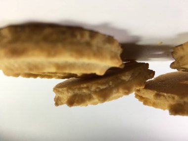 Bisküvi arka plan ünitesi izole