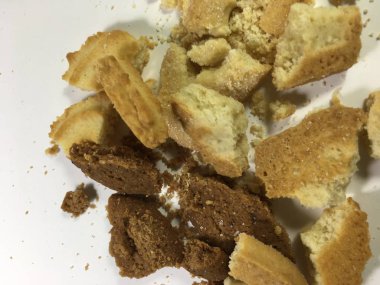 Bisküvi arka plan ünitesi izole