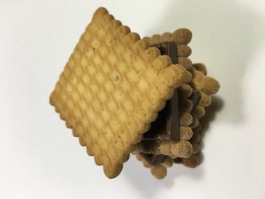 Bisküvi arka plan ünitesi izole