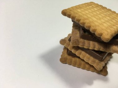 Bisküvi arka plan ünitesi izole