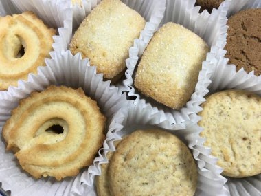 Bisküvi arka plan ünitesi izole