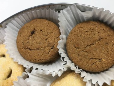 Bisküvi arka plan ünitesi izole