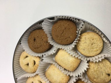 Bisküvi arka plan ünitesi izole