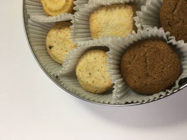 Bisküvi arka plan ünitesi izole