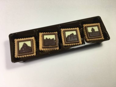 Bisküvi arka plan ünitesi izole