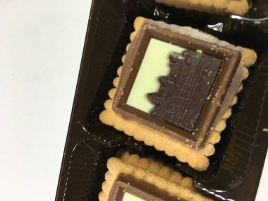 Bisküvi arka plan ünitesi izole