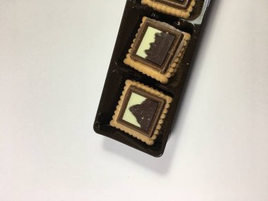 Bisküvi arka plan ünitesi izole