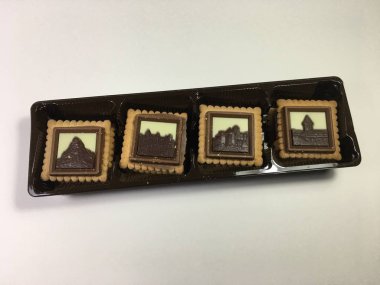 Bisküvi arka plan ünitesi izole