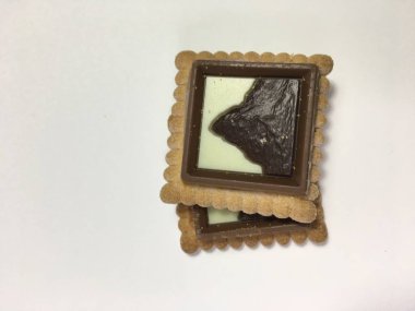 Bisküvi arka plan ünitesi izole