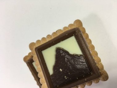 Bisküvi arka plan ünitesi izole