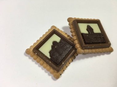 Bisküvi arka plan ünitesi izole