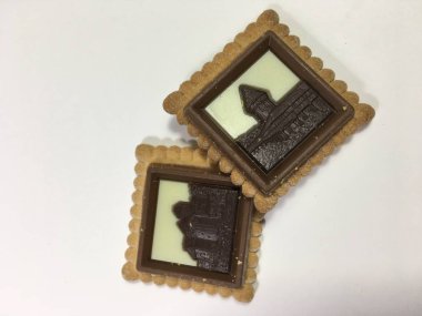 Bisküvi arka plan ünitesi izole