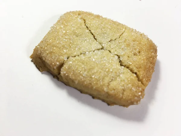 Unidade de fundo de biscoito isolado — Fotografia de Stock