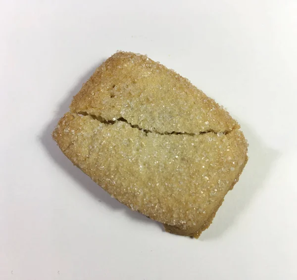 Unidade de fundo de biscoito isolado — Fotografia de Stock