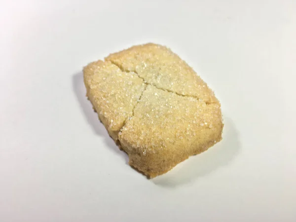 Unidade de fundo de biscoito isolado — Fotografia de Stock