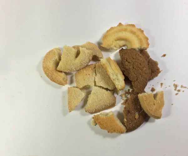 Biscuit fundal unitate izolat — Fotografie, imagine de stoc