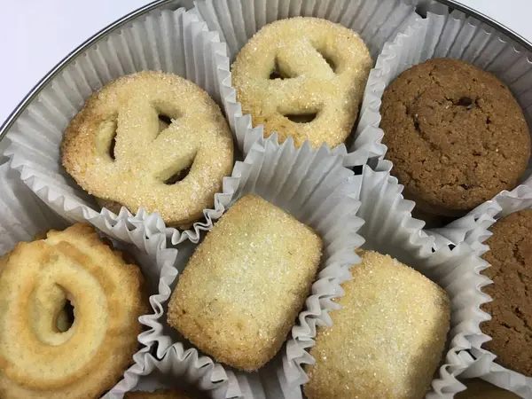 Unidad de fondo de galleta aislado — Foto de Stock