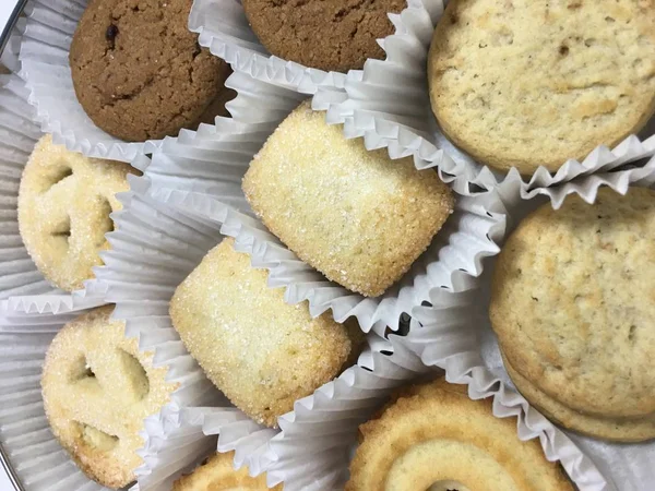 Biscuit background unit isolate — Stock Photo, Image