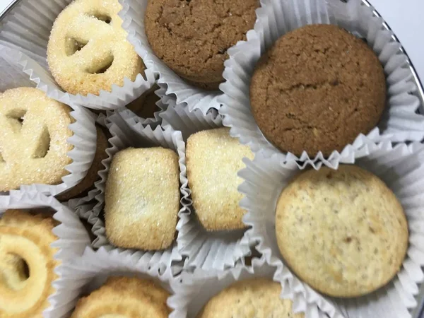 Unidad de fondo de galleta aislado — Foto de Stock