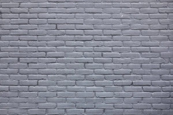 Horizontal part of grey painted brick wall — Stock Photo, Image