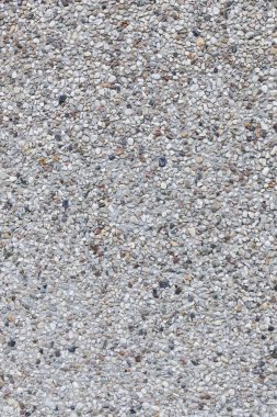 Dikey çakıl top ile beton kiremit parçası