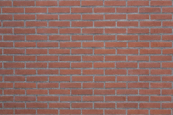 Horizontal part of red brick wall — Stock Photo, Image