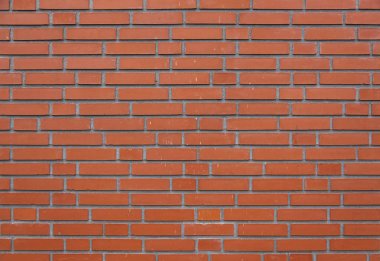 Yatay turuncu tuğla duvar parçası