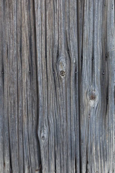 Very old planks with rusty nails in ancient greek building — Stock Photo, Image