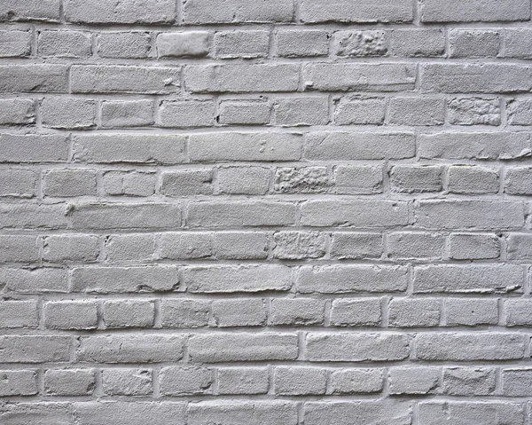 Grigio dipinto parte orizzontale del muro di mattoni — Foto Stock
