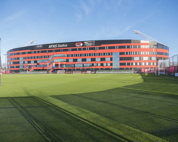 Estádio de futebol de az alkmaar nas terras baixas — Fotografia de Stock