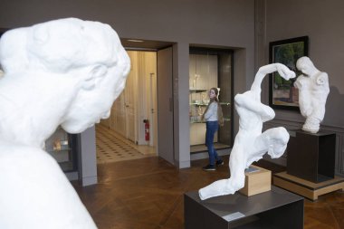 Paris, 30 Aralık 2017: içinde musee rodin tarafından heykel rodin Paris