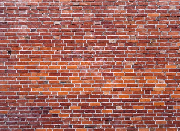 Partie de maçonnerie murale avec briques rouges — Photo