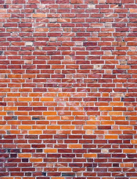 Parte da alvenaria da parede com tijolos vermelhos — Fotografia de Stock