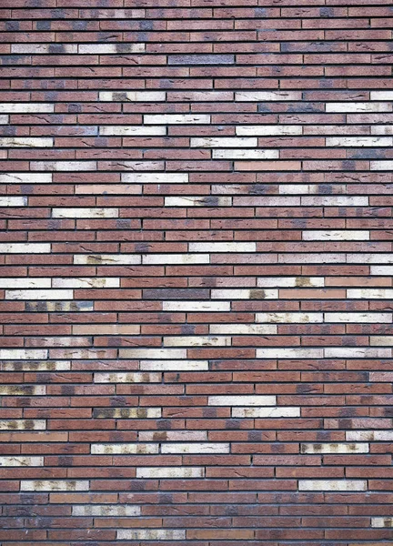 现代多色砖墙的一部分 — 图库照片