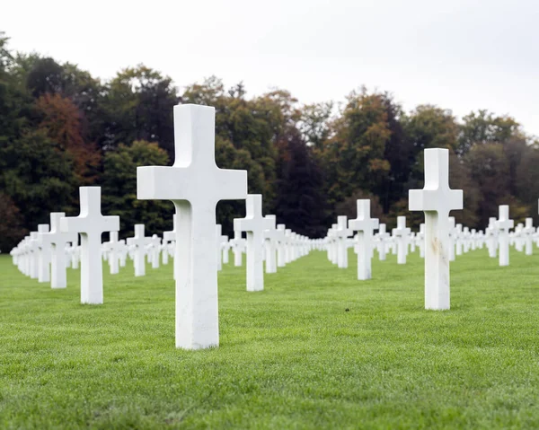Luxemburg Amerikaanse begraafplaats en memorial — Stockfoto